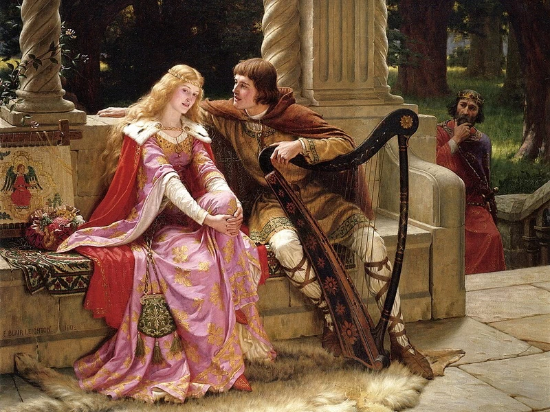 1853-Edmund Blair Leighton - La fine della canzone